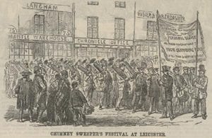 "The Chimney Sweeper's Festival at Leicester," "British Workman" 23 (1856): 90.